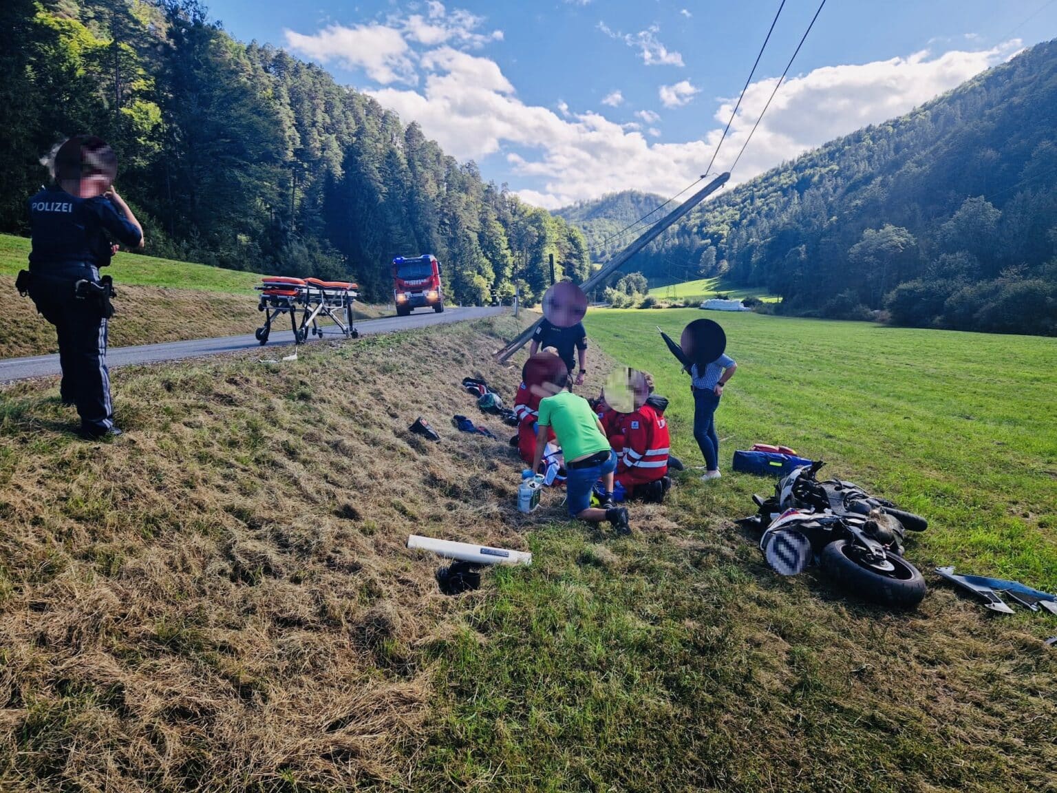 T03-VU Motorradunfall Auf Der L315 Stübingtalstraße; 21.09.2023 ...